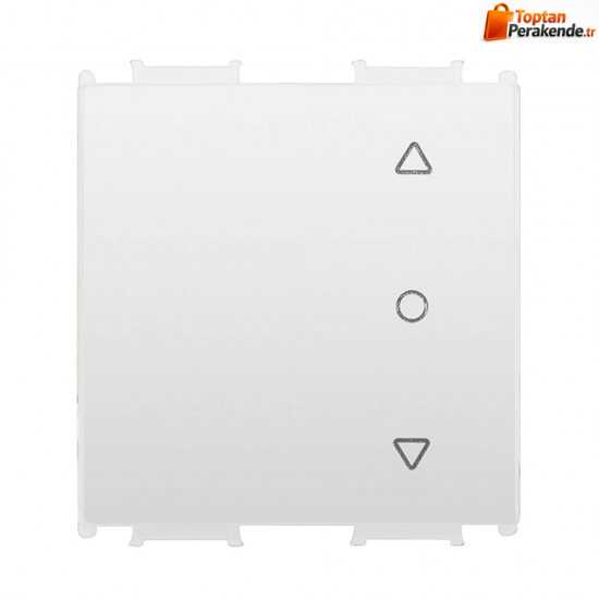 Viko Panasonic Thea Modüler Opak Beyaz 2M Tek Düğmeli Jaluzi Anahtar Düğme/Kapak